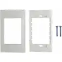 Thumbnail 1 de 3-Espacios Placa Mural 120x70mm Blanca Faceplate Multimedia LY-092