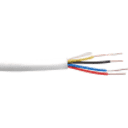 Thumbnail 1 de 4C 100mts 24AWG CCA 4-Pin 2par Alambre Aleacion Blanco Redondo 4x0,5mm