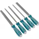 Thumbnail 0 de TOTAL Set limas 5-piezas Acero T12 8-pulgadas 203mm THT918516