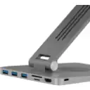 Thumbnail 5 de Docking Station c/Base para Notebook KlipX KDA-500, 9en1 3*USB3.0 HDMI SD/mSD