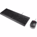 Thumbnail 2 de Kit Teclado Mouse Alámbrico Lenovo, óptico 1600dpi USB Negro