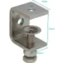 Thumbnail 0 de Abrazadera en C de acero inoxidable hilo-M8 tuerca-hexagonal