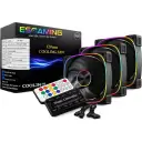 Thumbnail 1 de Set 3 Ventiladores EsGaming EZ-A25 ARGB FAN SET, 120mm ARGB c/control remoto