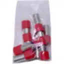 Thumbnail 0 de Rojo 95,0mm2 25/43,0mm 10-unid AWG3/0 Ferrules Terminal Aislado Crimp