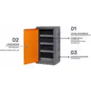 Thumbnail 4 de Locker de seguridad para celulares Alphametal SPH-LOCK, para aulas de clases