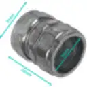 Thumbnail 0 de 25mm Copla de Compresion Acero Galvanizado para Conduit EMT 25,0mm