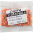 Thumbnail 1 de Naranjo 0,5mm2 8/14mm 100-unid AWG22 Ferrules Terminal Aislado Crimpea