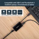Thumbnail 6 de Adaptador USB-C a Red Ethernet Gigabit 10/100/1000B-T Pto RJ-45 Negro StarTech