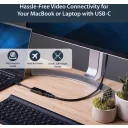 Thumbnail 5 de Adaptador Conver USB-C Macho a HDMI Hembra para MacBook Chromebook otros 4K 60Hz