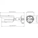 Thumbnail 1 de Camara Bullet Termica Hikvision 9.7mm Optico 8mm IR40mt IP67 Sir/Luz