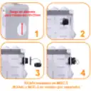 Thumbnail 3 de Industrial USB3.0 A-A USB-AH-AH Negro Plastico c/Tapa p/1pulg 25-27mm