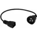 Thumbnail 2 de C20-Macho I-Hembra Cable Poder Negro 0,5mt Type-I=Argentina/Australia