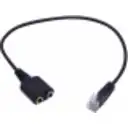 Thumbnail 0 de Cable RJ9 Macho a 2*Jack 3.5mm Hembra, Mic/Audif Cable 25cm para Auricular 3.5mm