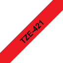 Thumbnail 0 de BROTHER CINTA TZE421 STD NEGRO SOBRE ROJO 9 MM