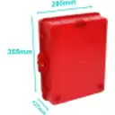 Thumbnail 4 de ALTELIX Ventilada Roja 355x280x127mm IP55 Caja Exterior NEMA3 PC+ABS