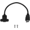 Thumbnail 1 de Cable HDMI Atornillable 30cm HDMI-Macho HDMI-Hembra 1080p