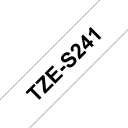 Thumbnail 0 de Cinta Brother TZE-S241 18mm Adhesivo doble Negro Sobre Blanco