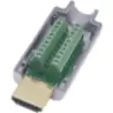 Thumbnail 1 de Blindado Atornillable HDMI-Macho Volante v2.0 Conector Terminal Terren