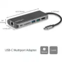 Thumbnail 1 de Docking Station StarTech Host USB-C, HDMI 4K LAN 2*USB 3.0 Thunderbolt Lector SD