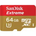 Thumbnail 0 de SanDisk Extreme microSDXC 64 GB UHS-I (Speed Class 3) (SDSDQXL-064G-GA4A)