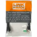 Thumbnail 4 de LINKMADE S/FTP CAT6 4UN 50cm NEGRO LSZH CABLE PATCH INYECTADO MULTIF
