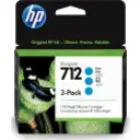 Thumbnail 0 de Pack 3 Cartridge HP 712  Cyan para DesignJet T210 T230 T250 T630 T650 29ml