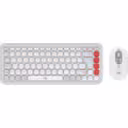 Thumbnail 0 de Kit Teclado Mouse Logitech Pop Icon Conectividad Inalámbrica BT Blanco/Naranja