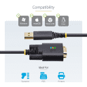 Thumbnail 4 de Cable Adaptador USB a Serie RS232 de 1m