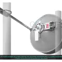 Thumbnail 5 de ALGCOM ISO+RAD 5GHz 0,9m 30-33dBi 6GHz 4,9-6,4GHz 2x2 2-RPSMA-H Antena