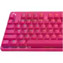 Thumbnail 1 de Logitech G PRO X TKL LIGHTSPEED Wireless Gaming Keyboard, Tactile Switches (GX Brown), Magenta - Teclado - sin teclado numérico - retroiluminación - Bluetooth, LIGHTSPEED - QWERTY - EE. UU. - interruptor: GX Brown Tactile - magenta