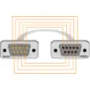 Thumbnail 1 de Straight 1,5mt DB9-Hembra-Macho 150cm Cable Directo Serial RS232 DE-09