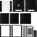 Thumbnail 7 de LINKMADE DESARMADO 12U 60CM-FONDO GABINETE RACK PARED MURO NEGRO