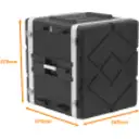 Thumbnail 3 de 12U/57cm Fondo-42cm Rack Portatil 2-tapas Plastico para Exterior Negrp