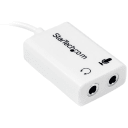 Thumbnail 1 de Adaptador de Audio StarTech Mini Jack 4 pin Macho a 2x 3 pin Hembra Jack/Mic