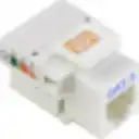 Thumbnail 2 de LINKMADE Blanco Cat3 RJ11/RJ14 6P4C Hembra Punchable Keystone