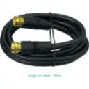 Thumbnail 0 de MACROTEL Cable RG59 Coaxial F-M F-M 1mt Negro TV-Cable