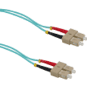 Thumbnail 2 de 1mt SC-SC OM3 MultiModo MM Duplex Jumper Fibra 3.0mm 50/125um LSZH