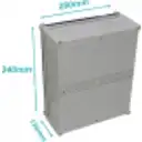 Thumbnail 0 de TIBOX 340x280x130mm Caja ABS IP66 Tapa-Transparente c/Placa-Aluminio