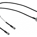 Thumbnail 2 de 50cm RPSMA-Macho N-Macho SM141 2-Cables Coaxiales Negros Rigidos 0,5mt