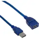Thumbnail 2 de Cable Extensión USB 2.0 Tipo-A Macho a Hembra Pasivo Longitud 1.5mts Color Azul
