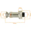 Thumbnail 1 de 2-pin Hembra Volante Conector GX12 Soldable Aviacion