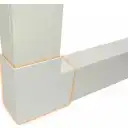 Thumbnail 3 de LINKCHIP 60x40mm Angulo Plano Blanco CCA-6040-AP. para Canaleta QN6W.