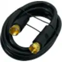 Thumbnail 1 de MACROTEL Cable RG59 Coaxial F-M F-M 1mt Negro TV-Cable