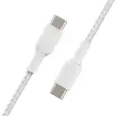 Thumbnail 1 de Belkin Cable BoostCharge USB-C to USB-C Braided 1mts. White