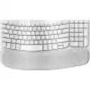 Thumbnail 0 de Teclado Inalámbrico Erogonómico Logitech WAVE KEYS RF+BT QWERTY Español Blanco