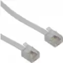Thumbnail 0 de 4,5mt Marfil Cable Telefonico 4-Conductores RJ11/14 M-M 6P4C Extension