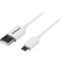 Thumbnail 0 de Cable USB-A a microUSB-B v2.0 M/M p/Smartphone 0.5mt Color Blanco - Startech