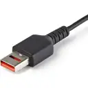 Thumbnail 2 de Cable Adaptador USB Tipo-A a USB Tipo-C M/M Secure Charge Cable 1m Negro - StarT