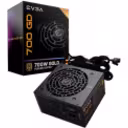 Thumbnail 0 de Fuente de Poder EVGA 700GD, 700W 80Plus Gold, PFC Act, No Modular ATX Negro