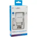 Thumbnail 1 de CARG. DE PARED 2.1 A DOBLE USB C/CABLE IPHONE R1090 BLANCO